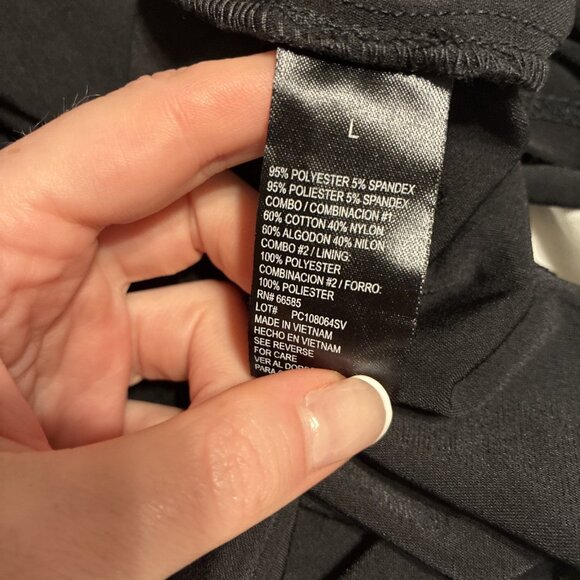 perceptions new york black lace Shower Sleeve Knee Length Dress Large - Picture 6 of 6